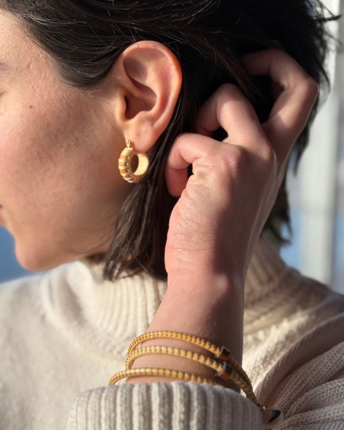 Single Stave Earrings