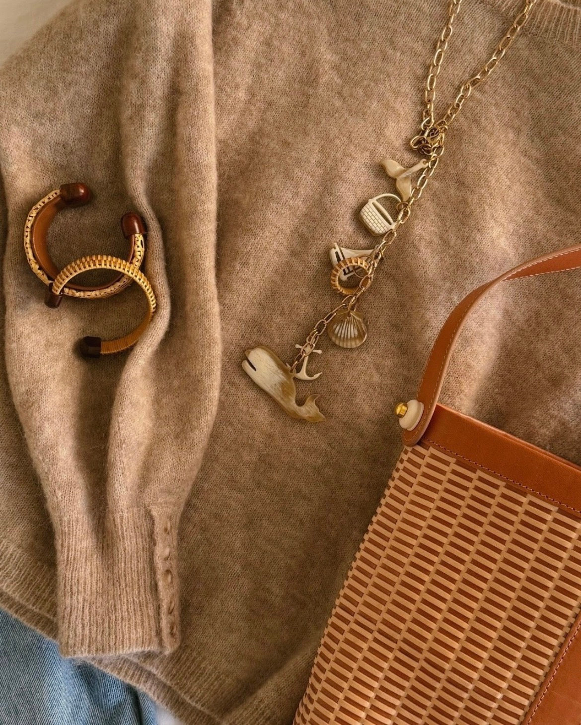 The (Nautically) Charmed Necklace - Long Y Style Necklace